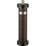 בית מגילה מהודר בעיצוב גלילי עם חריטת טקסט וסוגר עליון מעוטר באבן קריסטל.